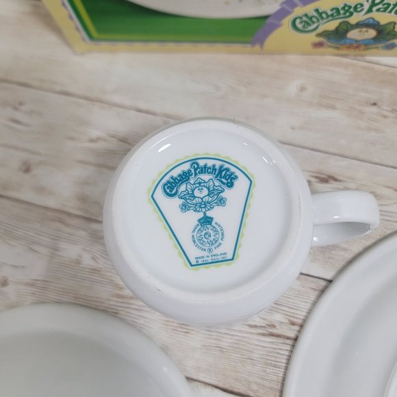 Cabbage Patch Kid 1985 First Edition Dish Set Plate Bowl Saucer - Picture 6 of 16